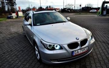 BMW Seria 5 E60 Touring 520 d 177KM 2007 BMW Seria 5 Lift, Automat, Panorama , Nawigacja, Czujniki parkowania 2.0, zdjęcie 1