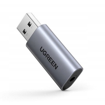 UGREEN ADAPTER AUDIO AUX PRZEJŚCIÓWKA Z USB-A 2.0 DO MINIJACK 3,5MM