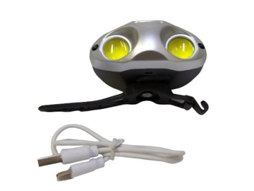 ВЕЛОСИПЕДНАЯ ПЕРЕДНЯЯ ФОНАРЬ 2xCOB ДЛЯ РУЛЯ USB MTB ROAD