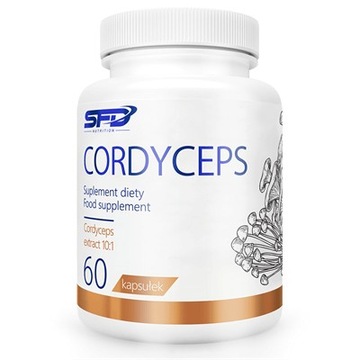 SFD CORDYCEPS 60kaps ODPORNOŚĆ WITALNOŚĆ LIBIDO MACZUŻNIK CHIŃSKI