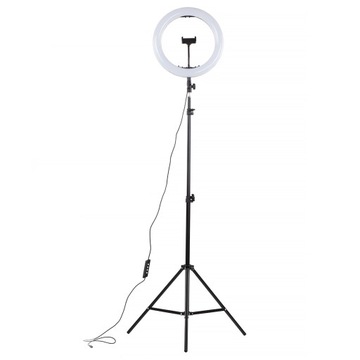 Lampa Ring Light z pilotem statyw 210cm 39W LED