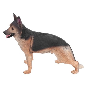 Немецкая овчарка рисует имитацию модели собаки