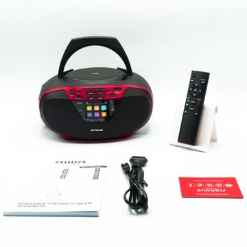 БУМБОКС Bluetooth 6ВТ РАДИОУСТРОЙСТВО CD FM AUX AIWA BBTU-500DAB/RD + ПУЛЬТ ДИСТАНЦИОННОГО УПРАВЛЕНИЯ