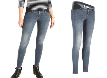 P13 Bonprix spodnie ciążowe jeans rurki 48 4XL