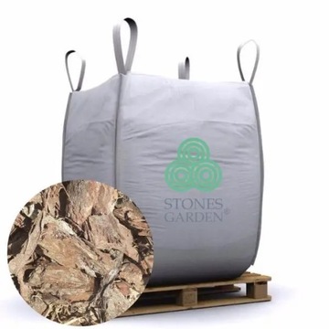 KORA SOSNOWA OGRODOOWA DEKORACYJNA PODŁOŻE ŚREDNIA GRUBA PRAWDZIWE 1M3 BIG