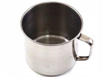 KUBEK STALOWY TURYSTYCZNY Z UCHEM 550ML 9,5CM 952