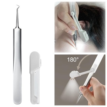 Пинцет для удаления черных точек. Удалите изогнутые черные точки.