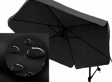 САДОВЫЙ ЗОНТ 350см, ЖИДКИЙ СКЛАДНОЙ, С РУЛЕВОЙ СТРЕЛОЙ + КРЫШКОЙ