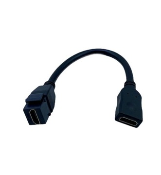 Модуль HDMI keystone черный кабель 15см