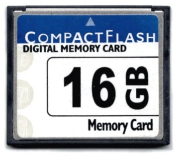 Карта памяти CompactFlash CF емкостью 16 ГБ.