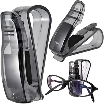 UCHWYT KLIPS NA OKULARY SAMOCHODOWY WIESZAK UNIWERSALNY DO OKULARÓW AUTA