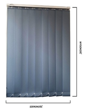 Żaluzje pionowe vertical - na wymiar do 280x200
