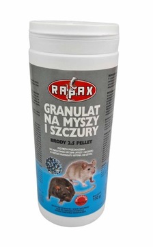 Trucizna, trutka Rapax przeciwko myszom i szczurom