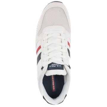 Buty Męskie Sneakersy U.S Polo Assn Nobil005 Białe