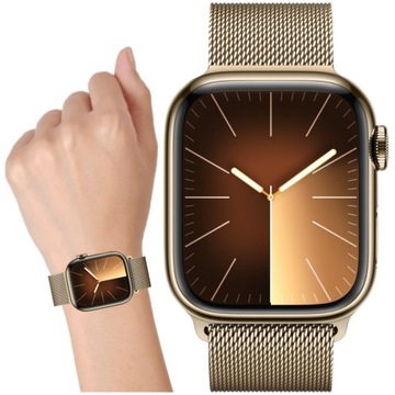 Apple Watch 9 GPS сотовый браслет 41 мм из стали золотого цвета с уплотнением 4G LTE