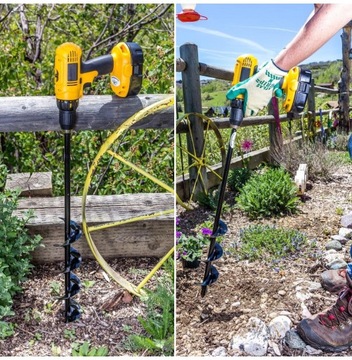 БУРА ШНЕКОВАЯ ПОЧВЕННАЯ БУРА ДЛЯ ПОСАДКИ ЗЕМЛИ НА БУРЕ 10 СМ 60 СМ