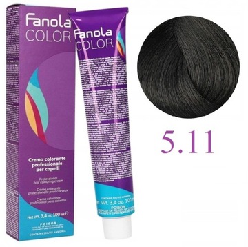 Fanola Crema Colorante Farba 100ml Nr 5.11