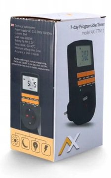 PROGRAMATOR CZASOWY TYGODNIOWY WŁĄCZNIK WYŁĄCZNIK TIMER 24/7