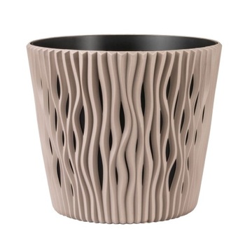 Doniczka Sandy Round DSR190 Mocca z wkładem