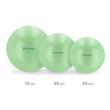 Piłka gimnastyczna z pompką Spokey FITBALL 55 cm system anti-burst