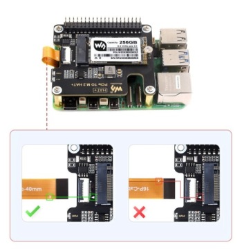 Адаптер PCIe для M.2 NVME EEPROM для Raspberry Pi 5 Waveshare 26583