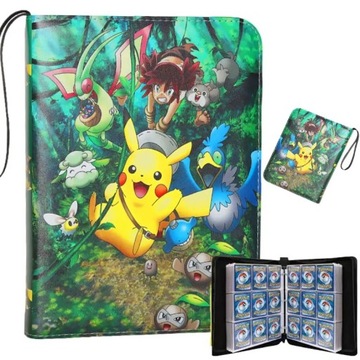 POKEMON ALBUM NA KARTY CARD BINDER 400 KART TCG GAME - PIKACHU