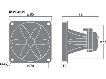 MONACOR MPT-001 - Пьезо-твитер
