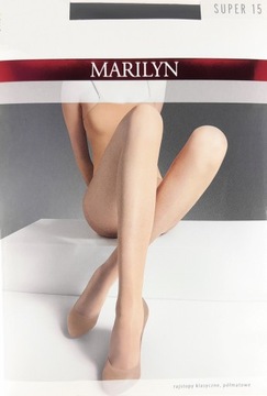 Rajstopy półmatowe Marilyn SUPER 15 NERO 3/M