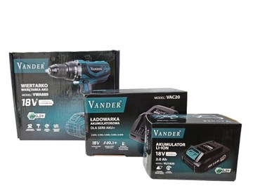Wiertarko-Wkrętarka AKU+ VWA889 BODY 18V + Akumulator + ładowarka