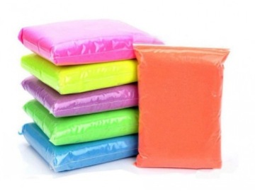 КИНЕТИЧЕСКИЙ ПЕСОК 1 КГ ЖЕЛТЫЙ СУПЕРПЛАСТИКОВЫЙ ПЕСОК