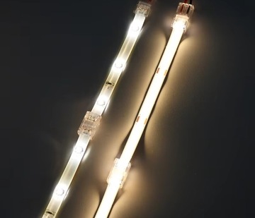 РАЗЪЕМ ДЛЯ СВЕТОДИОДНЫХ ЛЕНТ COB 8 мм УГЛОВОЙ РАЗЪЕМ IP20 С КАБЕЛЕМ