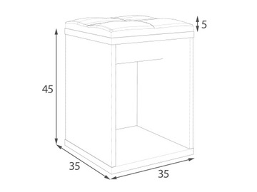 Косметический туалетный столик BETA 12 LED + ТАРЮР для рукоделия