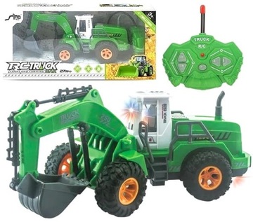 KOPARKA ZDALNIE STEROWANA AUTO RC + PILOT RADIO