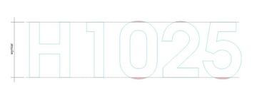 Номер дома ЦИФРА/БУКВА 20 см Акрил - разделители