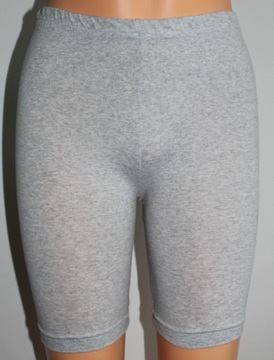 Getry 1/2 bawełna KOLARKI SPODENKI KRÓTKIE JASNE SZARE DUŻE 52 54 4XL