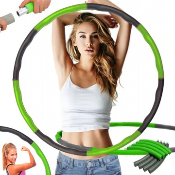 HULA-HOP ODCHUDZAJĄCE HULA HOP SKŁADANE z WYPUSTKAMI PIANKA 1KG 96 CM FIT
