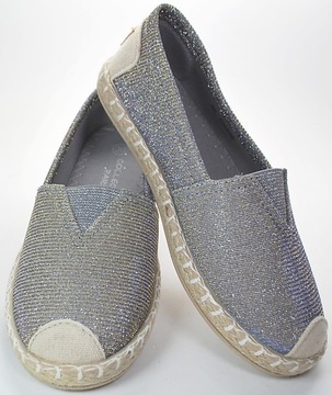 кроссовки GLITTER ESPADRILLES SLIPONS СЕРЕБРЯНЫЕ2 года 31