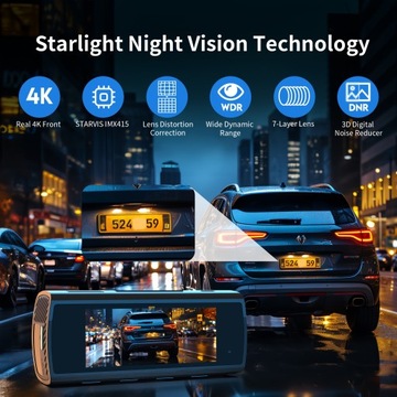 Автомобильная передняя и задняя камера KAWA True 4K, автомобильная камера Wi-Fi 2160P для старых моделей, 8,03 см