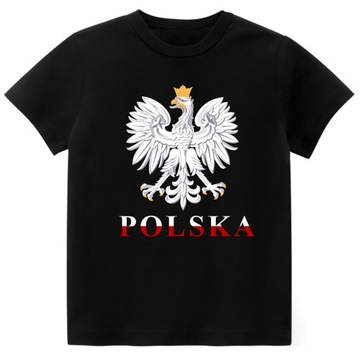KOSZULKA KIBICA POLSKI Z GODŁEM r. 128