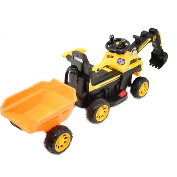 ТРАКТОР, АККУМУЛЯТОРНЫЙ ЭКСКАВАТОР + ПРИЦЕП + ДИСТАНЦИОННОЕ УПРАВЛЕНИЕ / HRB106