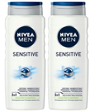 Żel pod prysznic męski NIVEA MEN Sensitive 2 x 500ml