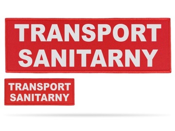 KOMPLET NASZYWEK ODBLASKOWYCH TRANSPORT SANITARNY