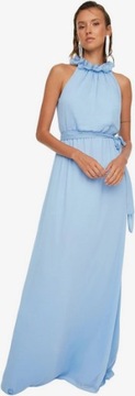 Sukienka Wieczorowa Długa Błękitna Trendyol roz34