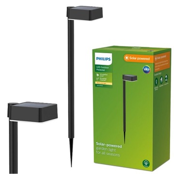 PHILIPS Lampa ogrodowa solarna wbijana słupek LED VYNCE 1,5W 2700K IP44