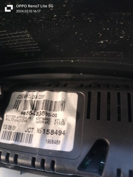 BERLINGO PARTNER CITROEN C5 X7 PEUGEOT 5008 DISPLEJ AUTORÁDIO 9666483680