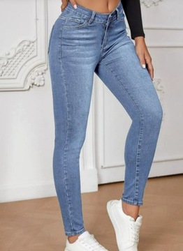 Spodnie Damskie Modne Jeansy Modelujące Dżinsy NEW