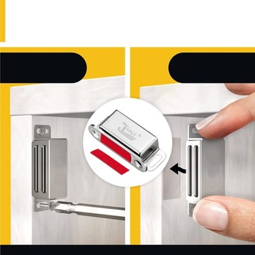 4 SZTUK MAGNESÓW NA DRZWI SZAFY, DO MEBLI, SZUFLAD