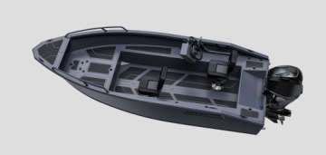 ŁÓDŹ ALUMINIOWA WĘDKARSKA GELEX 440 KONSOLA WER.4