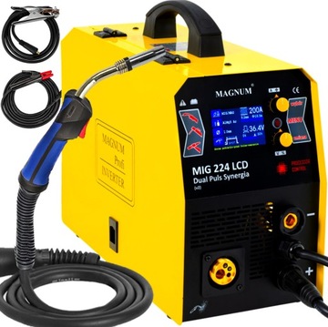 PÓŁAUTOMAT SPAWALNICZY MAGNUM 224 LCD MIG MAG TIG