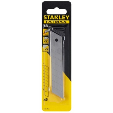 Лезвие сменное сломанное STANLEY 18мм 5шт 0-11-718